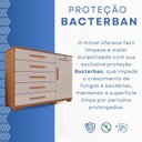 Ver imagem 4 de Cômoda para Quarto 1 Portas 6 Gavetas Jade Expresso Móveis Marrom/Cinamomo/Off White