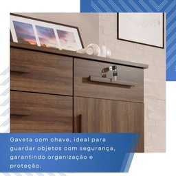 Cômoda para Quarto 1 Portas 6 Gavetas Jade Expresso Móveis - 7