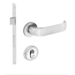 Fechadura Duna Externa Acabamento Cromo Acetinado - 1