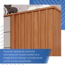 Ver mais imagens de Cômoda para Quarto 1 Portas 5 Gavetas Jaspe Expresso Móveis Marrom/Cinamomo/Off White