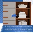 Ver imagem 7 de Cômoda para Quarto 1 Portas 5 Gavetas Jaspe Expresso Móveis Marrom/Cinamomo/Off White