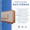 Ver imagem 5 de Cômoda para Quarto 1 Portas 4 Gavetas Pérola Expresso Móveis Marrom/Cinamomo/Off White