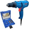 Parafusadeira e Furadeira 400w com Estojo Brocas e Pontas de 41 Peças Evald-110v - 1