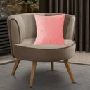 Ver imagem 2 de Kit 3 Capas para Almofada em Veludo Liso Quadrada 50x50 Rose