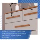 Ver imagem 7 de Cômoda para Quarto 7 Gavetas Topázio Expresso Móveis Marrom/Cinamomo/Off White