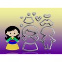 Ver imagem 1 de Cortador Princesa Mulan Modular Tamanho 10 Cm