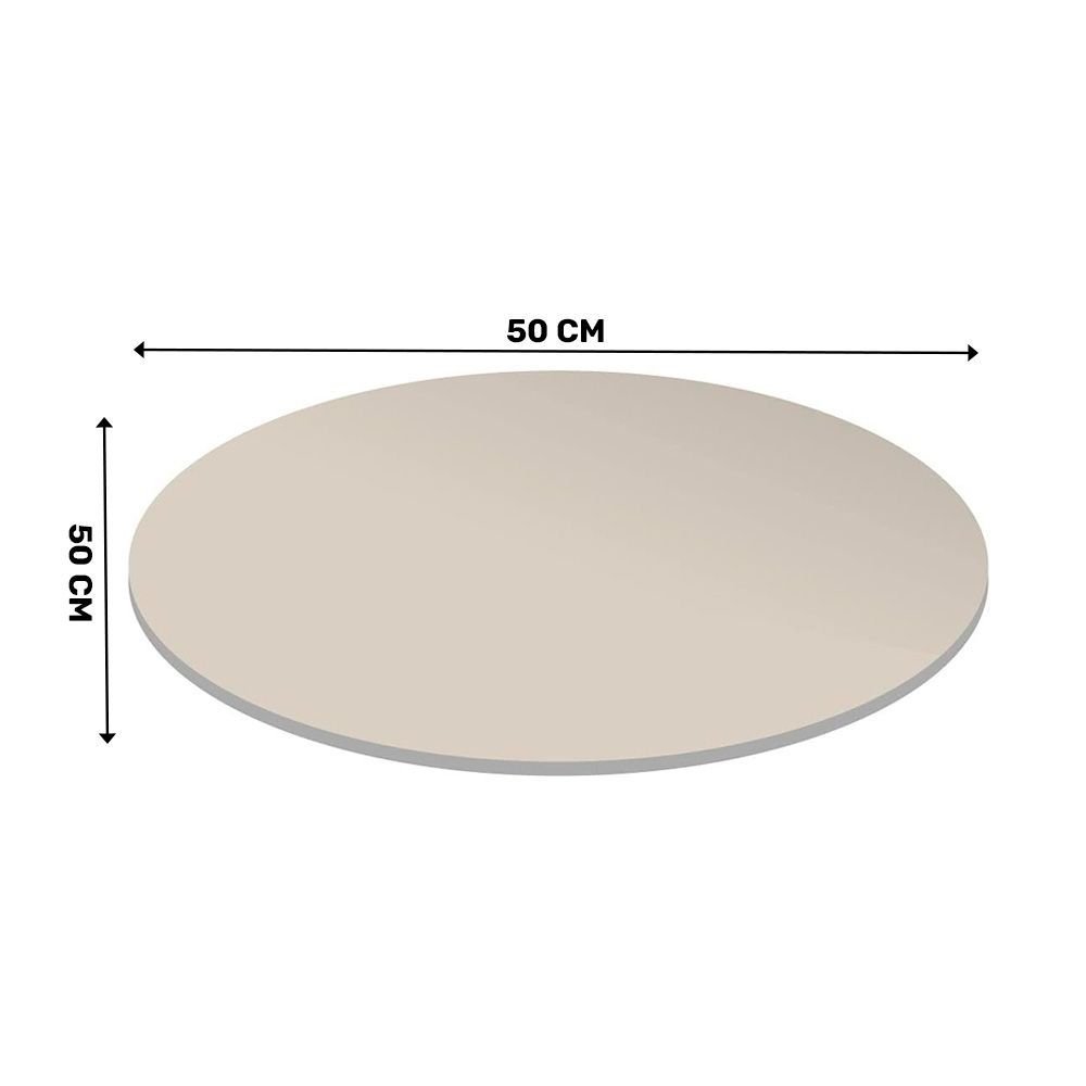 Prato Girátorio 50 Cm Decorativo para Mesa Rk Decor Off White - 3