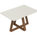 Ver imagem 6 de Mesa de Jantar 135cm Retangular Avena Branco/Canella/Off White Fosco