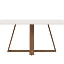 Ver imagem 4 de Mesa de Jantar 160cm Retangular com Vidro Avena