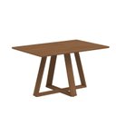 Ver imagem 1 de Mesa de Jantar 135cm Retangular sem Vidro Avena Marrom/Canella