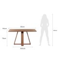 Ver imagem 3 de Mesa de Jantar 135cm Retangular sem Vidro Avena Marrom/Canella