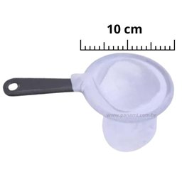Kit 05 Peças Coador de Pano Flanelado Tamanho 10cm 100% Algodão C/ Cabo de Plastico - Panami - 4