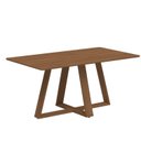 Ver imagem 1 de Mesa de Jantar 160cm Retangular sem Vidro Avena Marrom/Cannela