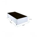 Ver imagem 3 de Cama Box Baú Solteiro 88 Tecido Sintético Branco com Colchão Marrocos - Poliéster - Espuma D33