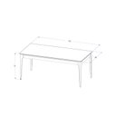 Ver imagem 3 de Mesa de Jantar 135cm com Base em Madeira Natural e Tampo de Vidro Addar