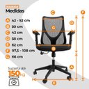 Ver imagem 3 de Cadeira Diretor Oficial Comfort Corporate Pro Preto - 1 - Giratória