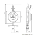 Ver imagem 7 de Regulador de Gás Aliança 504/01 Bt Baixa Pressão 1kg/h