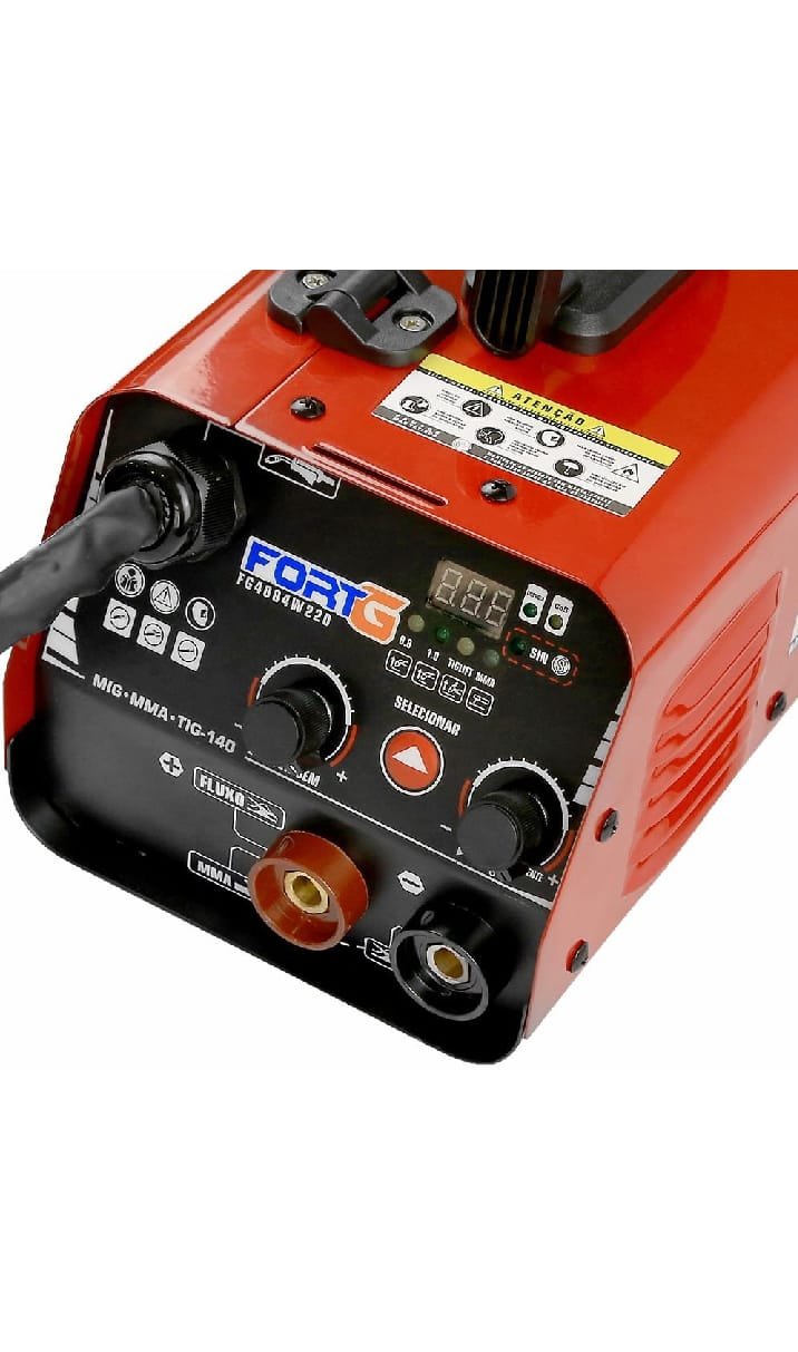 Máquina Mult Processo Kit C/ Arame Mig S/ Gás Tig Mma 127v - 6