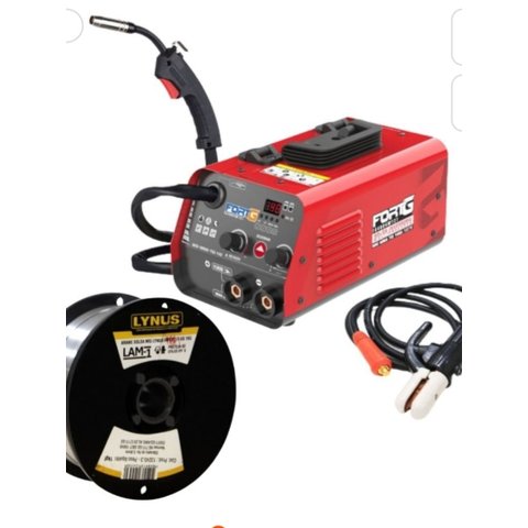 Máquina Mult Processo Kit C/ Arame Mig S/ Gás Tig Mma 127v