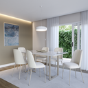 Ver imagem 2 de Mesa de Jantar 160cm e Tampo de Vidro Arcadia