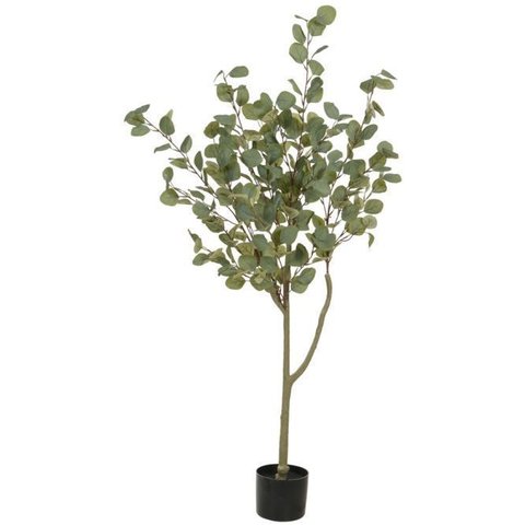 Planta Artificial Arvore Eucalipto C/pote X240 Verde 1,4cm