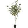 Planta Artificial Arvore Eucalipto C/pote X240 Verde 1,4cm - 1