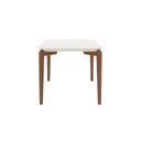 Ver imagem 4 de Mesa de Jantar 135cm Retangular com Vidro Donatella Branco/Off-White Fosco/Marrom