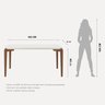 Mesa de Jantar 160cm Retangular com Vidro Donatella - 3