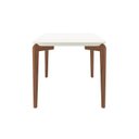 Ver imagem 5 de Mesa de Jantar 160cm Retangular com Vidro Donatella Branco/Off White Fosco/Marrom