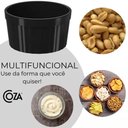 Ver imagem 7 de 24 Ramekins Canelados Plástico Preto 150ml Restaurante Sushi Coza Porção