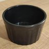 24 Ramekins Canelados Plástico Preto 150ml Restaurante Sushi Coza Porção - 6