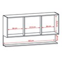Ver imagem 4 de Armario de Cozinha Suspenso Line 120 Cm com 3 Portas Gris/freijo