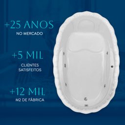 Banheira Retangular Lotus com Hidro - 5