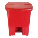 Ver imagem 3 de Lixeira Quadrada Plástica com Pedal 60 Litros Jsn Cor:branco