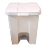 Lixeira Quadrada Plástica com Pedal 60 Litros Jsn Cor:branco - 2