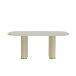 Mesa para Sala de Jantar 219cm com Vidro Lintz - 1