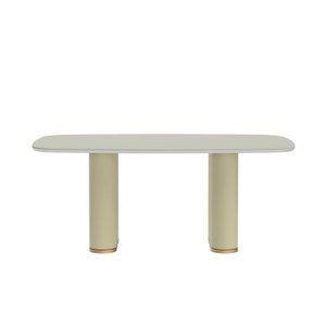 Mesa para Sala de Jantar 219cm com Vidro Lintz