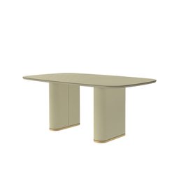 Mesa para Sala de Jantar 219cm com Vidro Lintz - 2