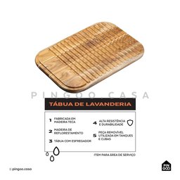 Kit Cuba Quadrada Aimoré e Tábua para Lavanderia Pingoo.casa - 5