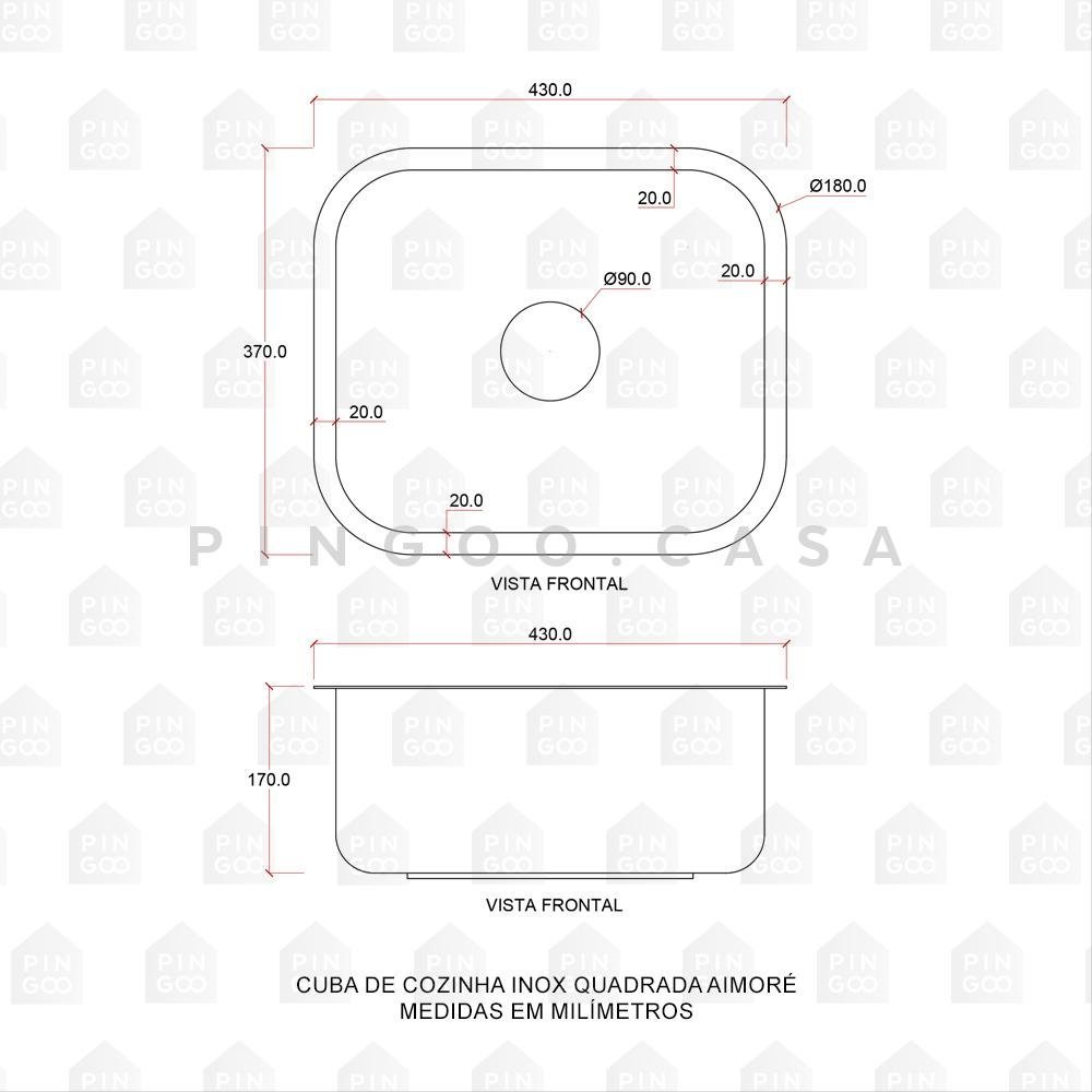 Kit Cuba Quadrada Aimoré e Tábua para Lavanderia Pingoo.casa - 7