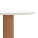 Ver imagem 4 de Mesa para Sala de Jantar com Vidro Lintz Branco/Off White/Caramelo/Canela