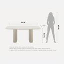 Ver imagem 3 de Mesa de Jantar Lintz Retangular 6 Lugares sem Vidro Marrom/Canella/Caramel