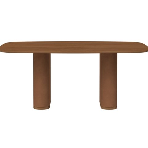 Mesa de Jantar Lintz Retangular 6 Lugares sem Vidro Marrom/Canella/Caramel