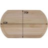 Tábua de Madeira Eucalipto Oval para Corte Churrasco - 2