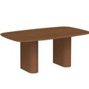 Ver imagem 6 de Mesa de Jantar Lintz Retangular 8 Lugares sem Vidro Marrom/Canella/Caramel