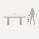 Ver imagem 3 de Mesa de Jantar Lintz Retangular 8 Lugares sem Vidro Marrom/Canella/Caramel