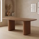 Ver imagem 1 de Mesa de Jantar Lintz Retangular 8 Lugares sem Vidro Marrom/Canella/Caramel