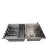 Cuba Gourmet Dupla Quadrada Aço Inox 304 Escovada 78x43cm - 2