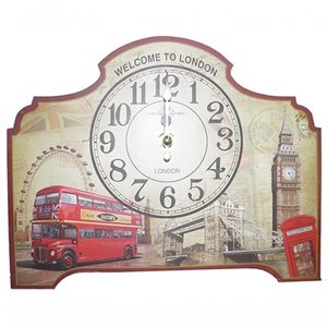 Relogio de Mesa Londres Vintage Retro Decoracao Casa (xin-07)