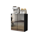 Ver imagem 3 de Aparador Buffet 2 Portas com Espelho Vegas Multimóveis V3611 Preto